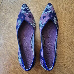 New Rothy's Violet Botanicamo Points (Limited Edition) Size 7